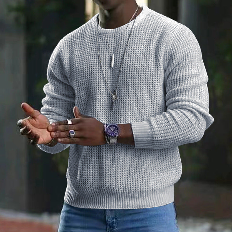 Men's Long-Sleeve Crew Neck Sweater