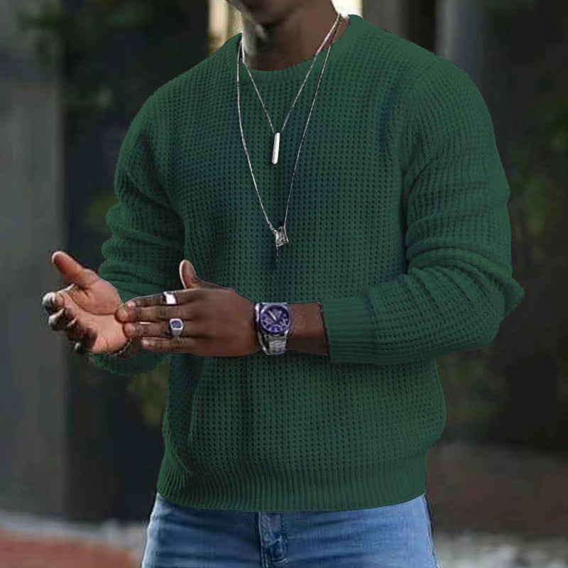 Men's Long-Sleeve Crew Neck Sweater