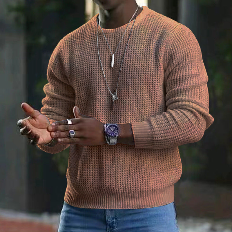 Men's Long-Sleeve Crew Neck Sweater