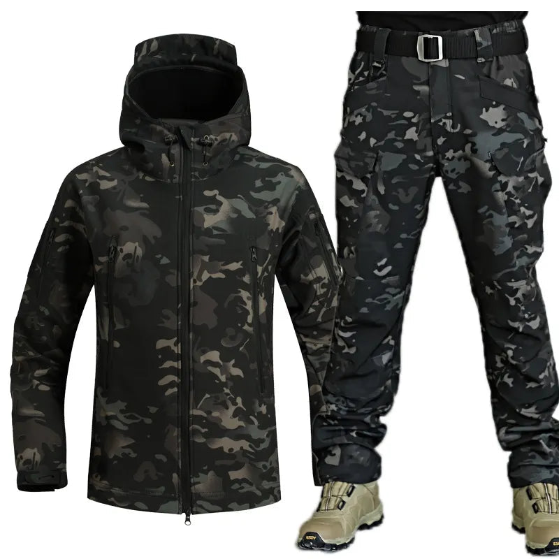 Men's Multifunctional Jacket with Fleece Lining and Zipper – Charly Fashion
