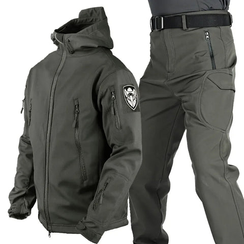 Men's Multifunctional Jacket with Fleece Lining and Zipper – Charly Fashion