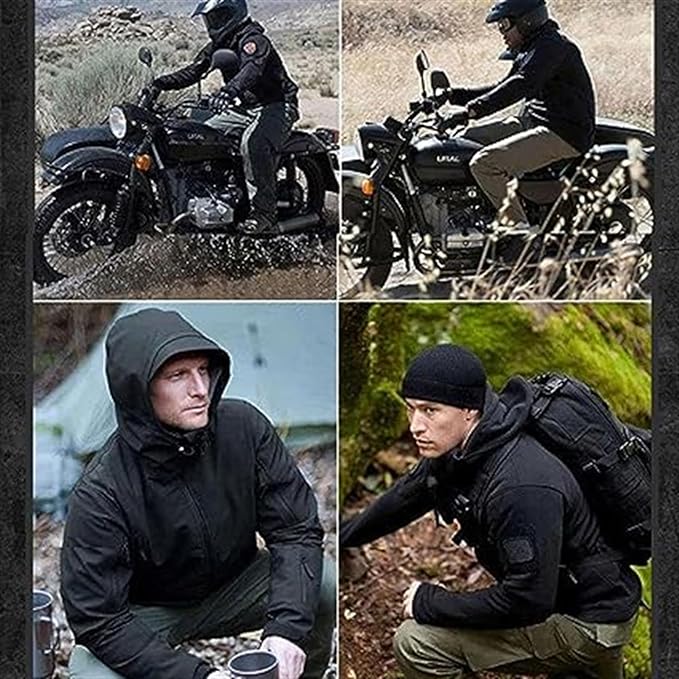 Men's Multifunctional Jacket with Fleece Lining and Zipper – Charly Fashion