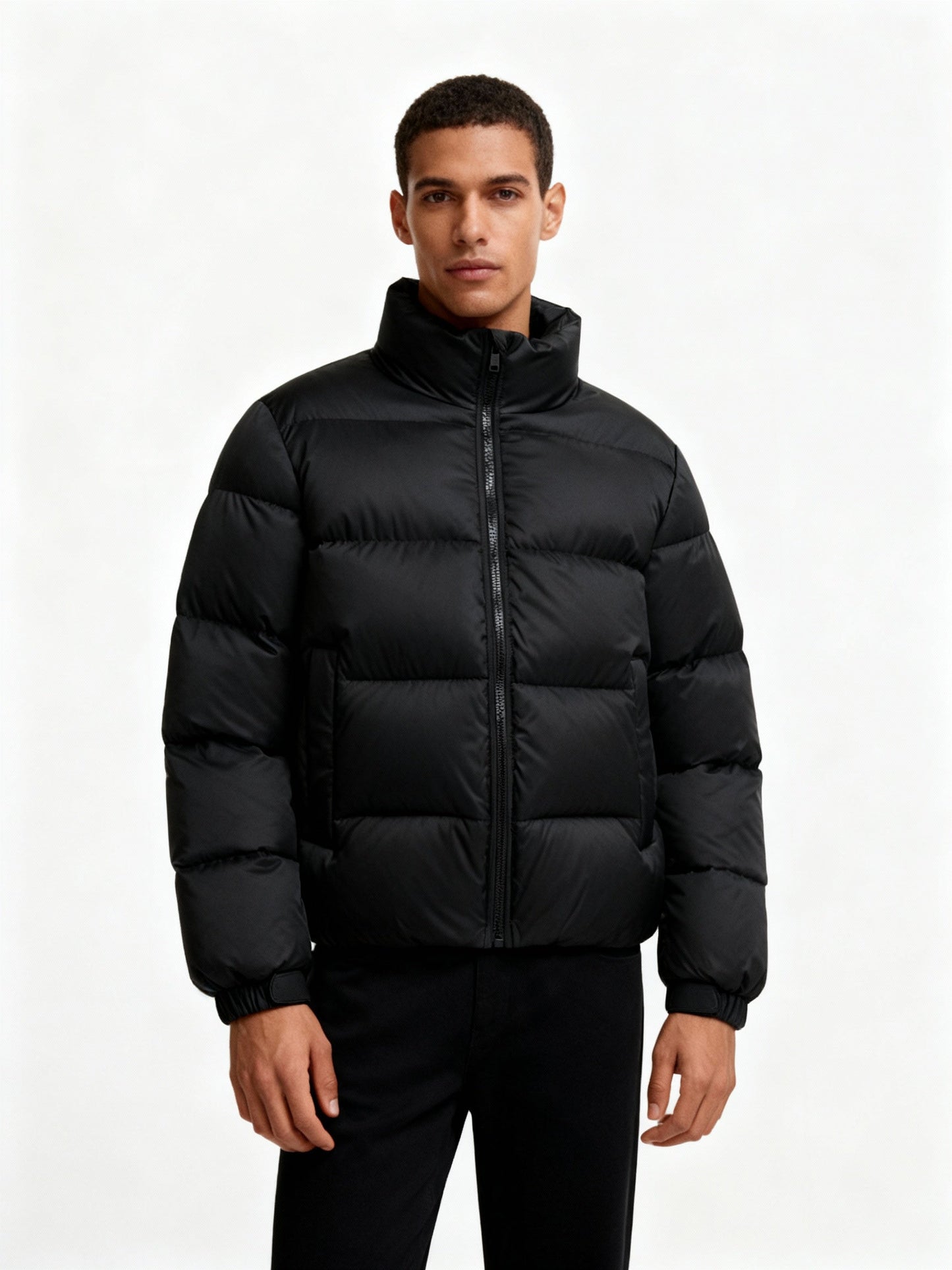 Men's Puffer Jacket Made of Duck Feathers with Warmth & Hood | Charly
