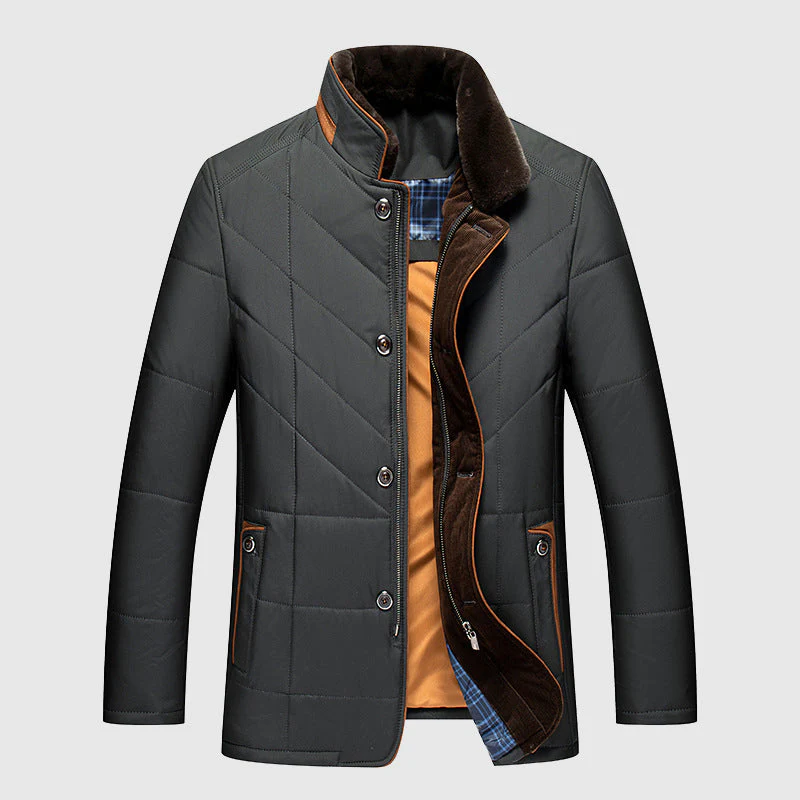 Men's Quilted Winter Jacket with Premium Insulation Technology