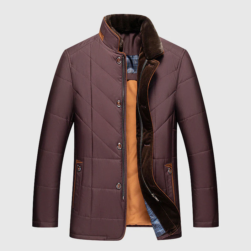 Men's Quilted Winter Jacket with Premium Insulation Technology