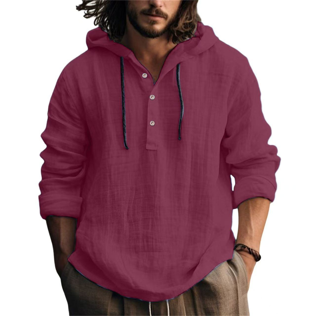 Men's Relaxed Henley Shirt