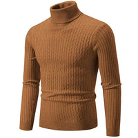 Men's Ribbed Knit Turtleneck Sweater