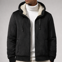 Men's Sherpa-Lined Hooded Jacket