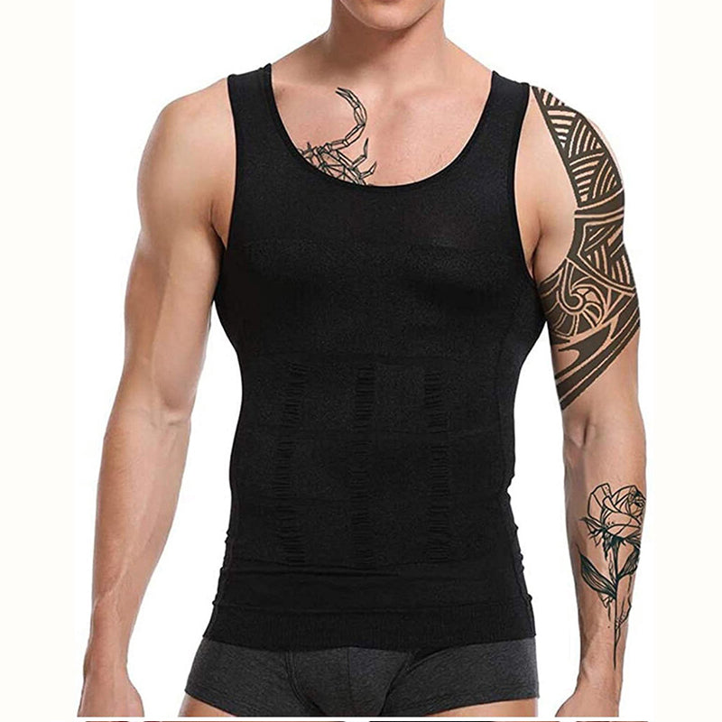 Men's Slimming Compression Vest with Adjustable Fit