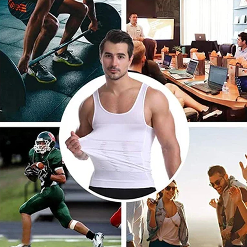 Men's Slimming Compression Vest with Adjustable Fit