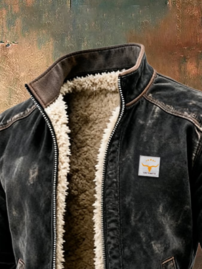 Men's Vintage-Style Thermal Jacket