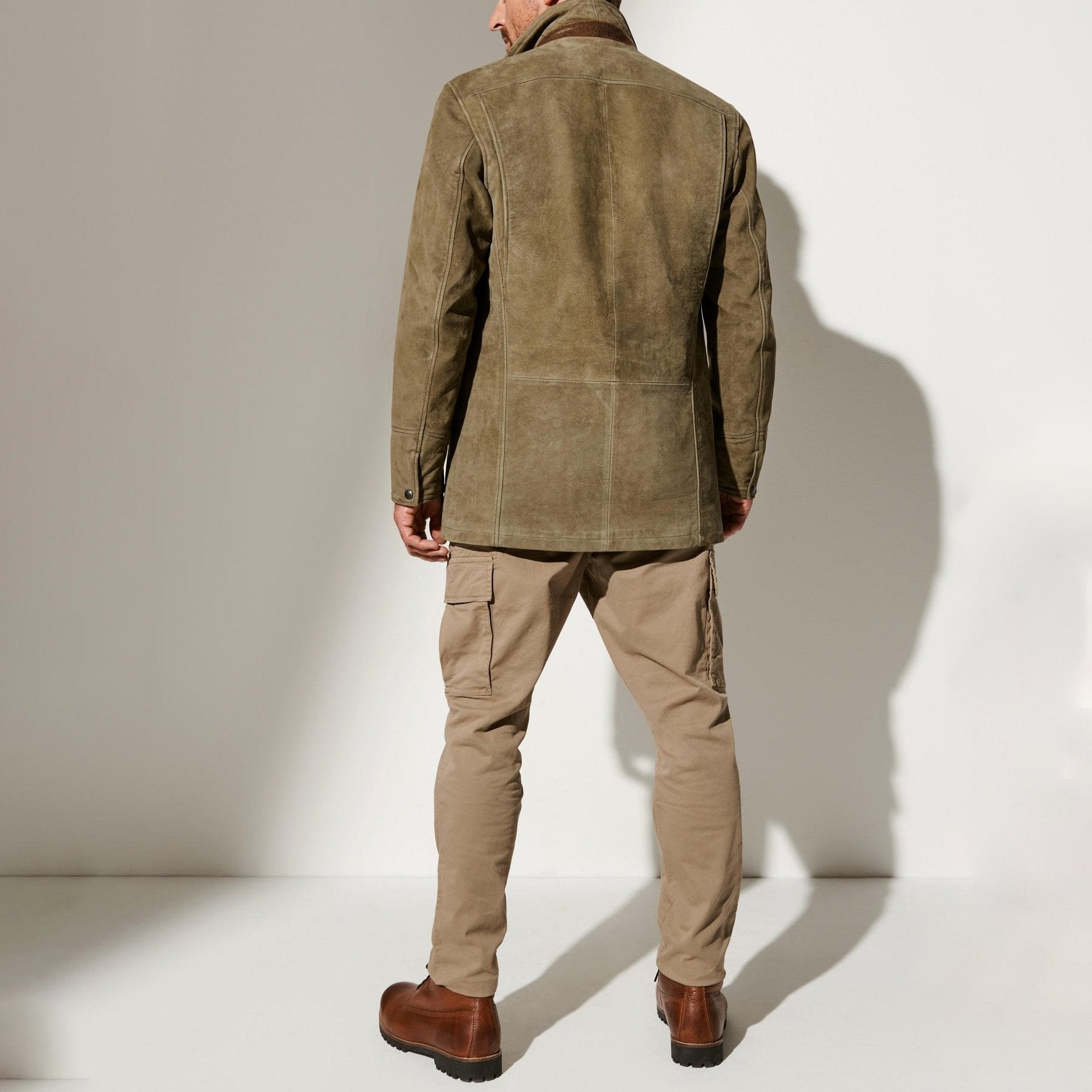 Men's Vintage Suede Jacket with Lining – Noam