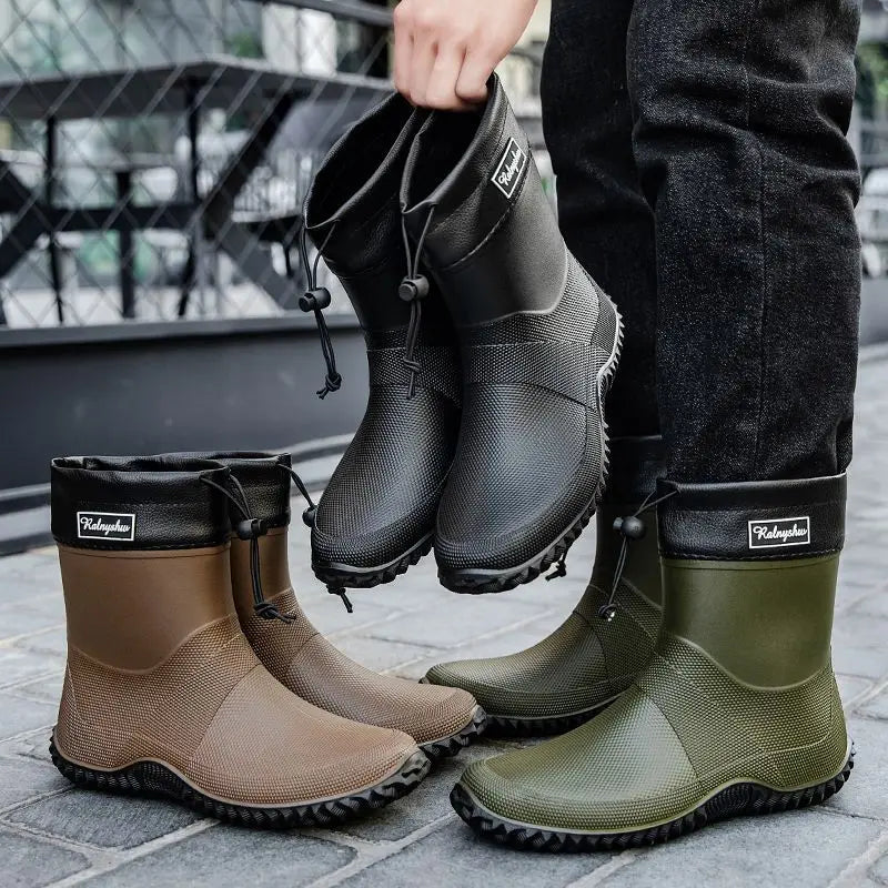 Men's Waterproof Ankle Work Boots