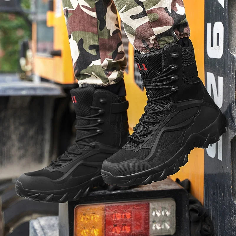Men's Waterproof Tactical Boots for Challenging Terrains