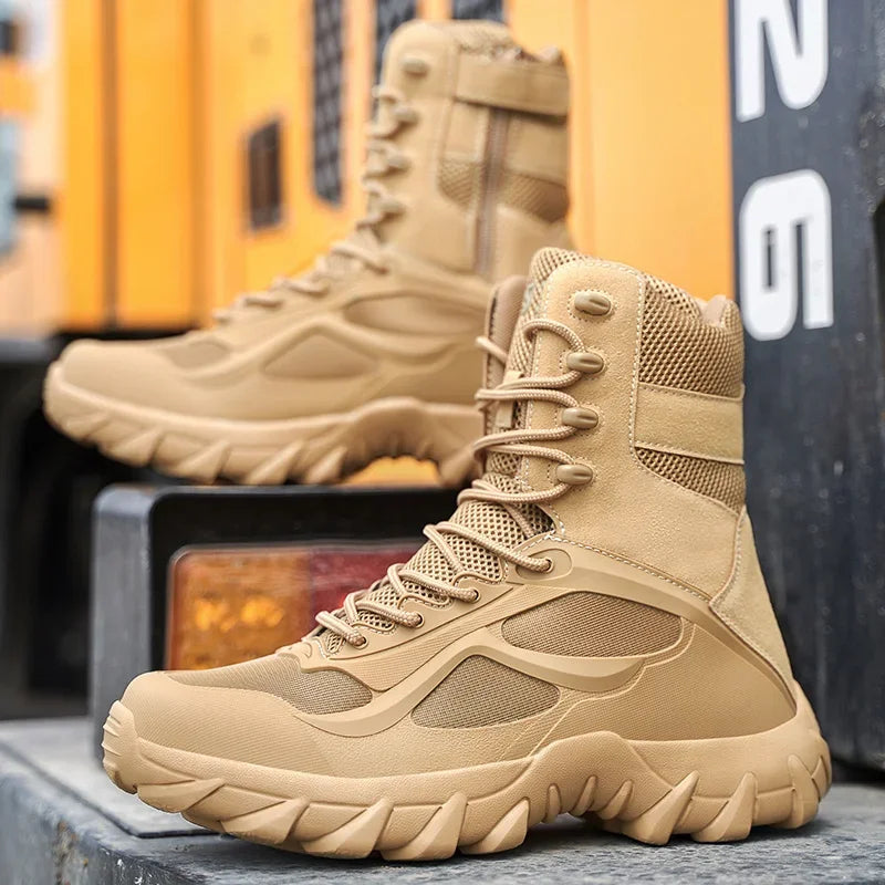 Men's Waterproof Tactical Boots for Challenging Terrains