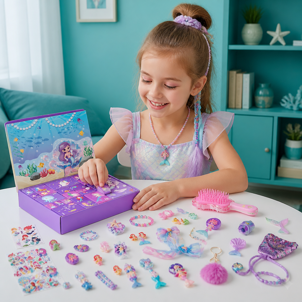 Mermaid Advent Calendar – 24 Days of Hair Accessories & Surprises