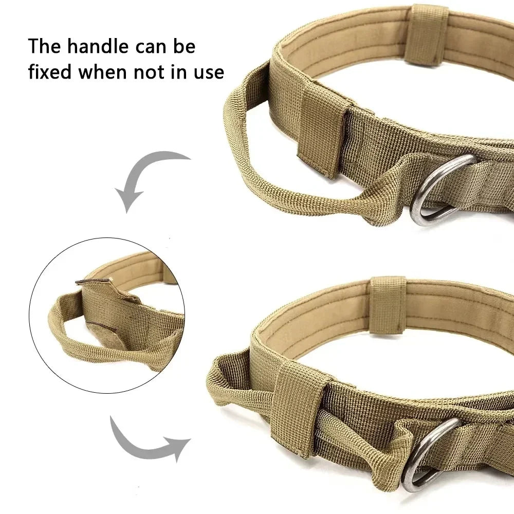 Military Grade Tactical Dog Collar with Control Handle
