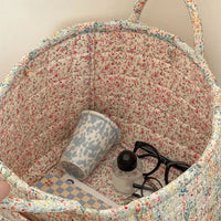 Miscellaneous Floral Quilted Storage Basket