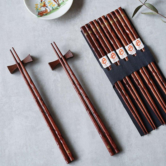 Miyabi | Golden Sakura Wooden Chopstick Set | Charly