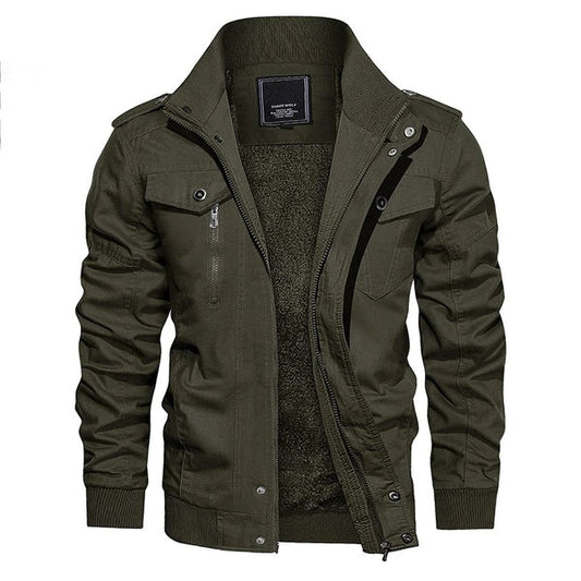 Modern Long Sleeve Aviator Jacket