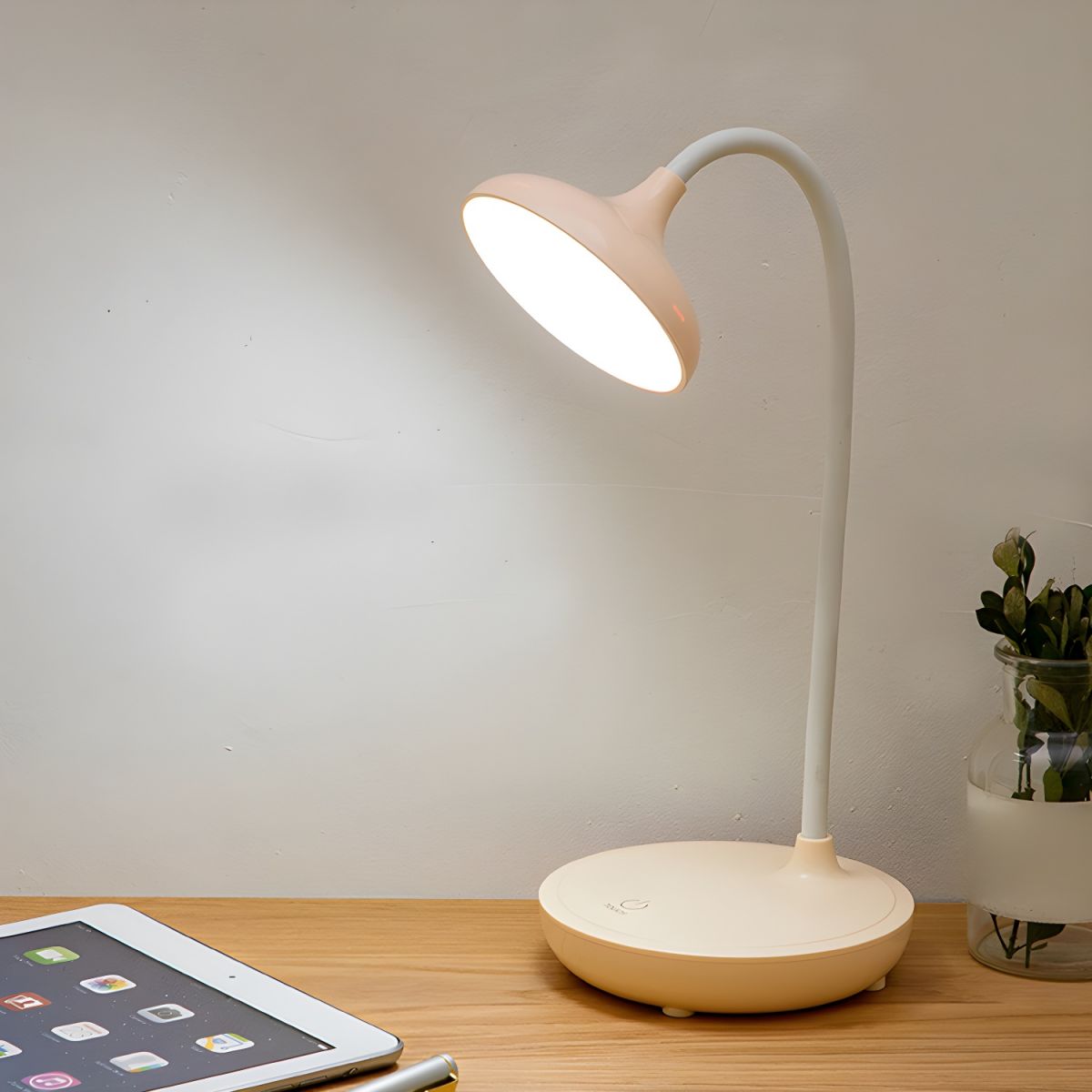 Modern Rechargeable LED Table Lamp with Touch Control