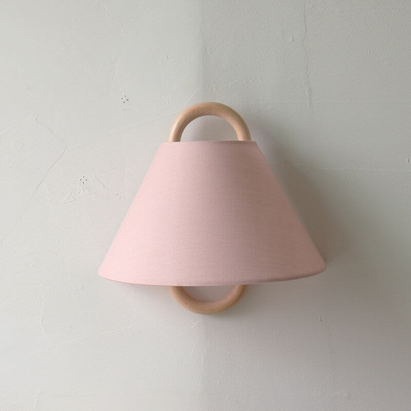Modern Solid Wood Pleated Semi-Circle 1-Light Wall Sconce