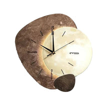Wooden Wall Clock with Artistic Irregular Design