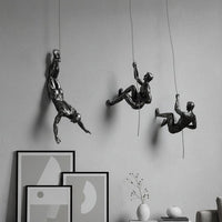 MONORA - Handmade Resin Climber Wall Art Sculpture