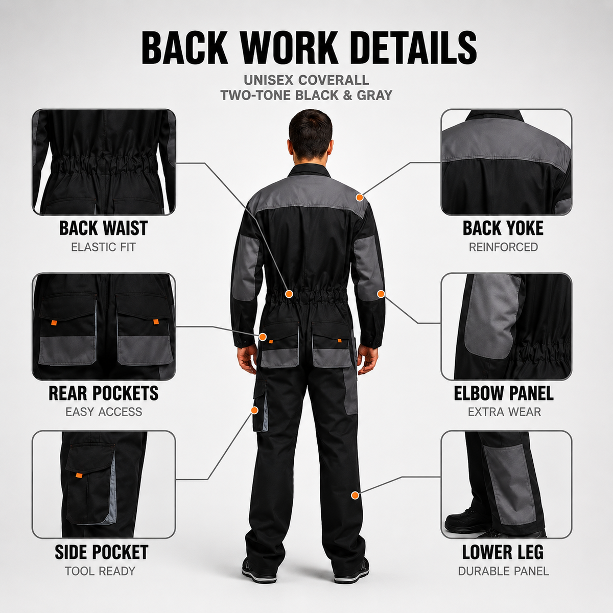 Multi-Pocket Work Overall