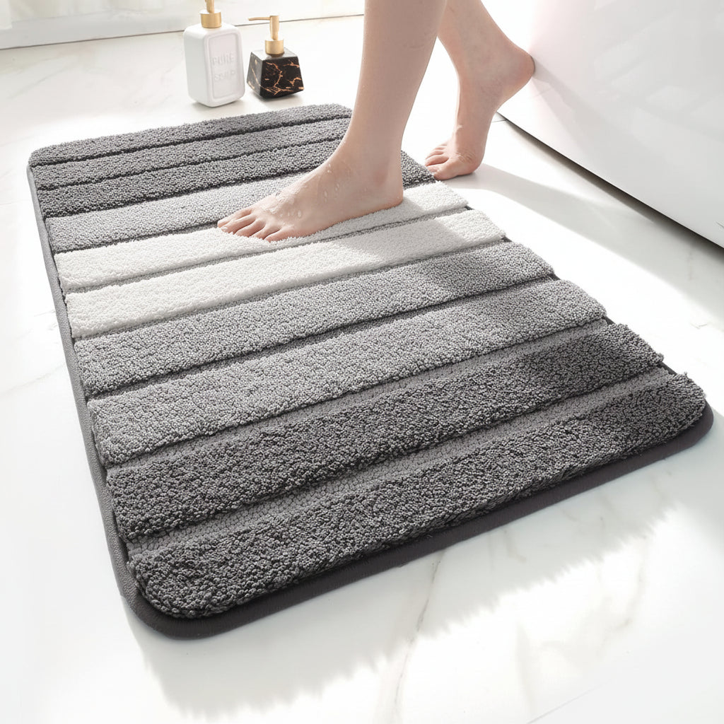 Non-Slip Microfiber Absorbent Bathroom Floor Rug Mat