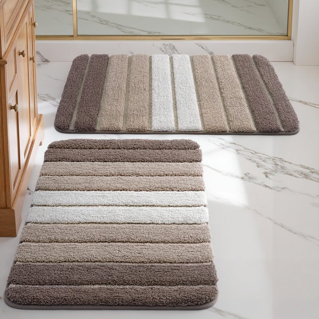 Non-Slip Microfiber Absorbent Bathroom Floor Rug Mat