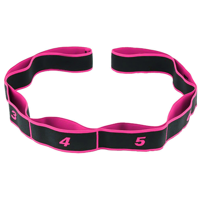 Numbered Multi-Loop Resistance Hip and Glute Training Band