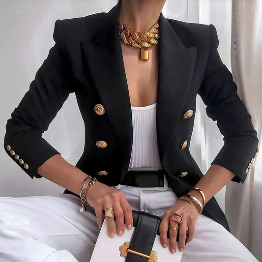 Old School-Inspired Women’s Tailored Blazer with a Modern Twist