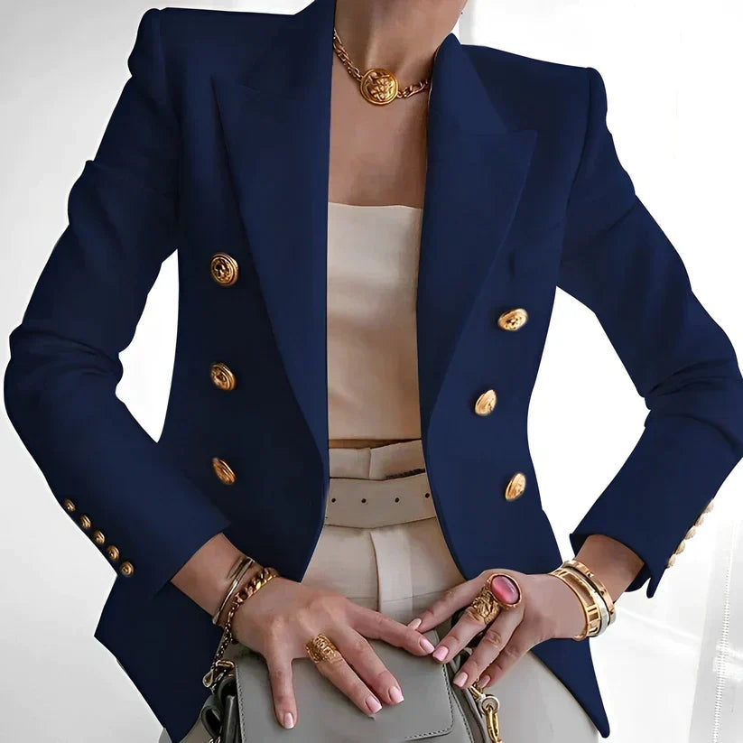 Old School-Inspired Women’s Tailored Blazer with a Modern Twist
