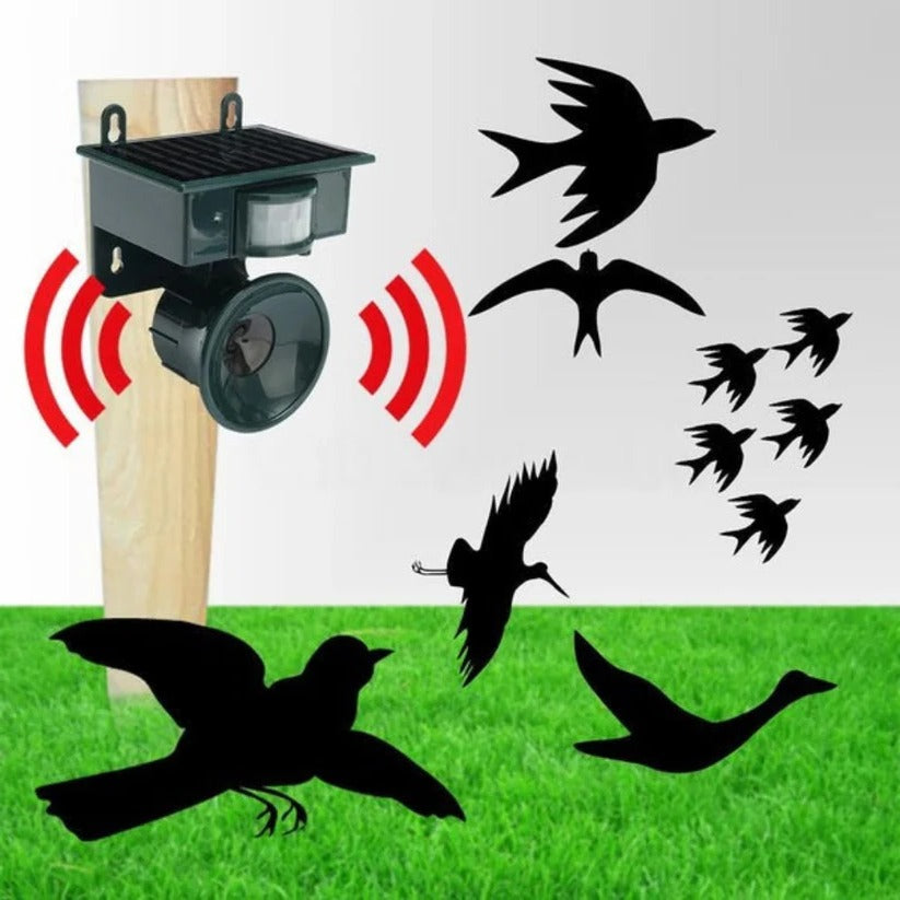 Outdoor Motion Sensor Bird Deterrent & Pigeon Repeller