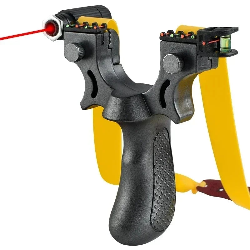 Outdoor Precision Slingshot, Anti-Slip Grip, LED & Level