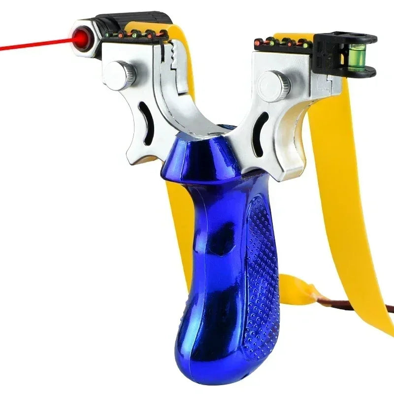 Outdoor Precision Slingshot, Anti-Slip Grip, LED & Level