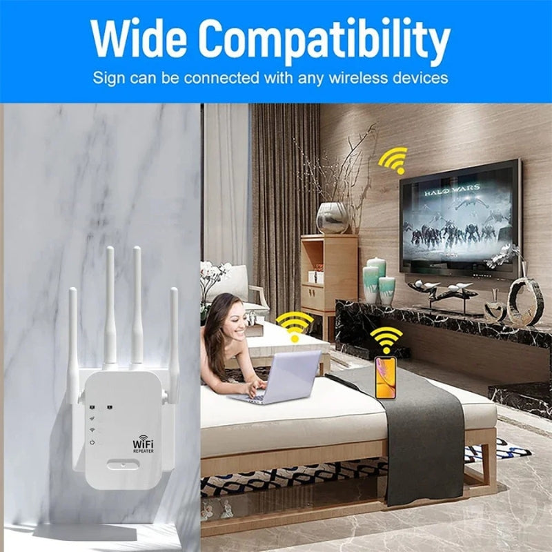 Outdoor WiFi Range Booster And Repeater For Garden Home Office Yard And Outdoor Living Areas