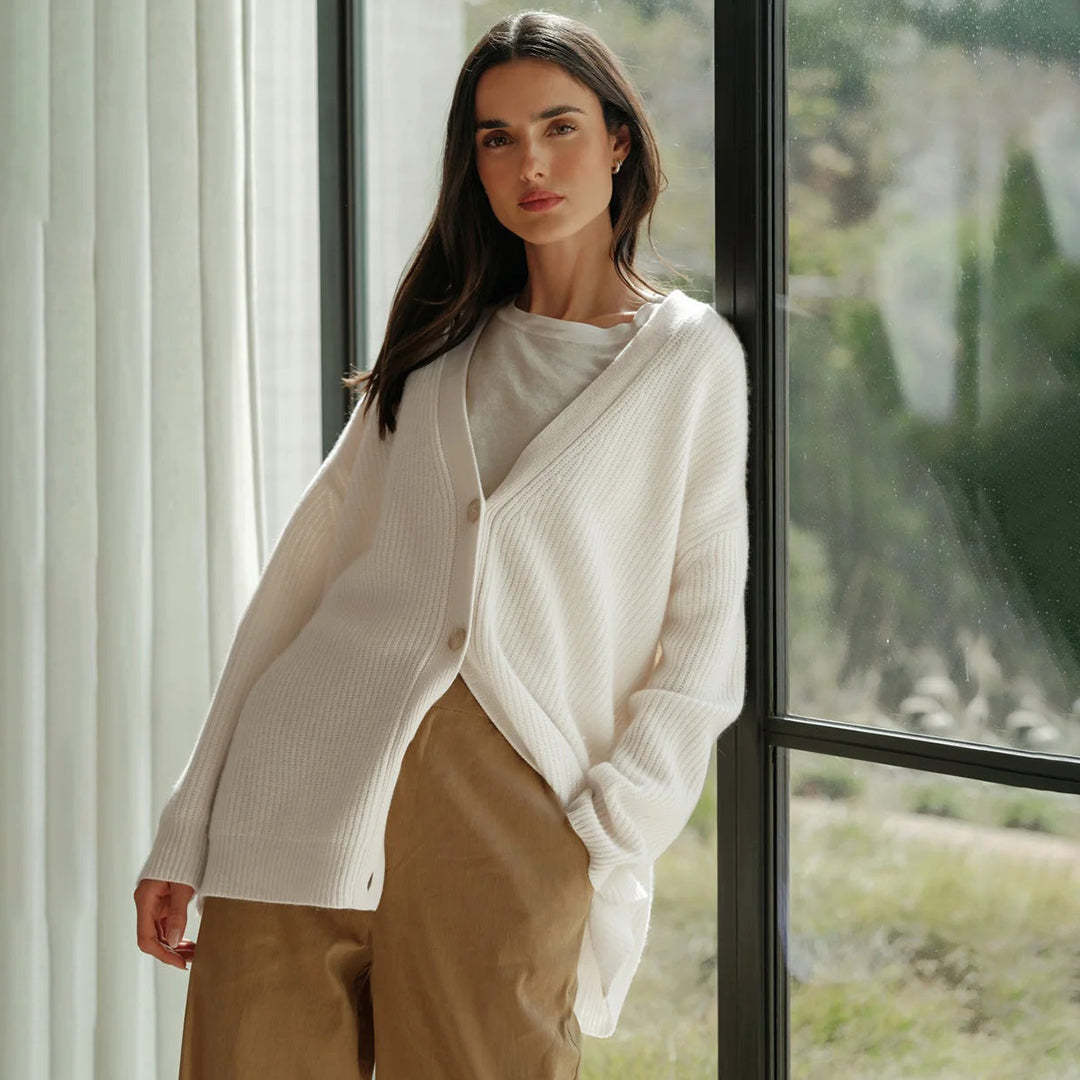 Oversized Pure Cashmere Cardigan | Perfect for Autumn