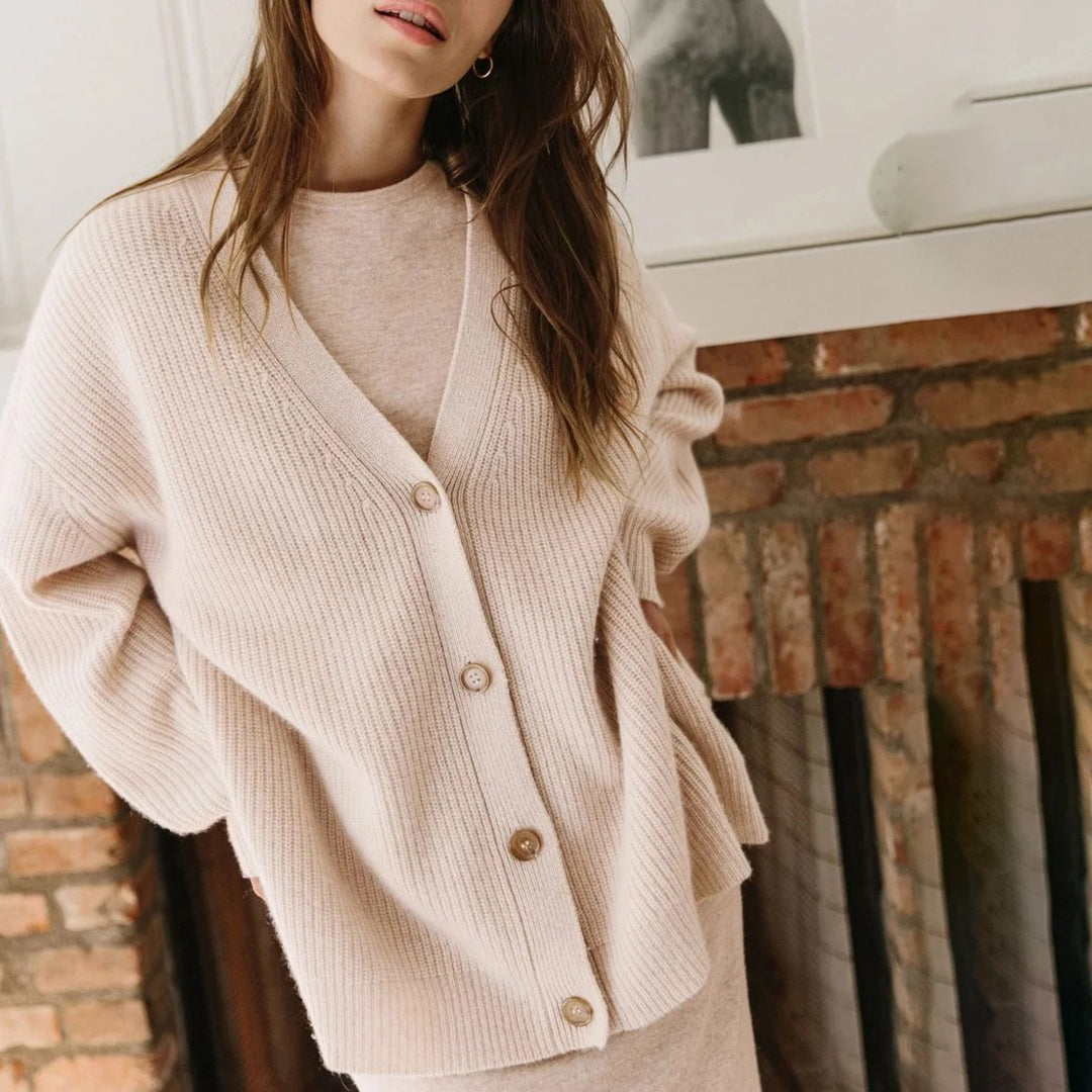 Oversized Pure Cashmere Cardigan | Perfect for Autumn