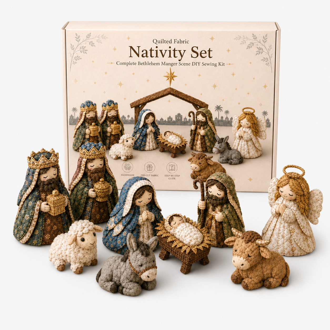 Patchwork Fabric Nativity Sewing Kit