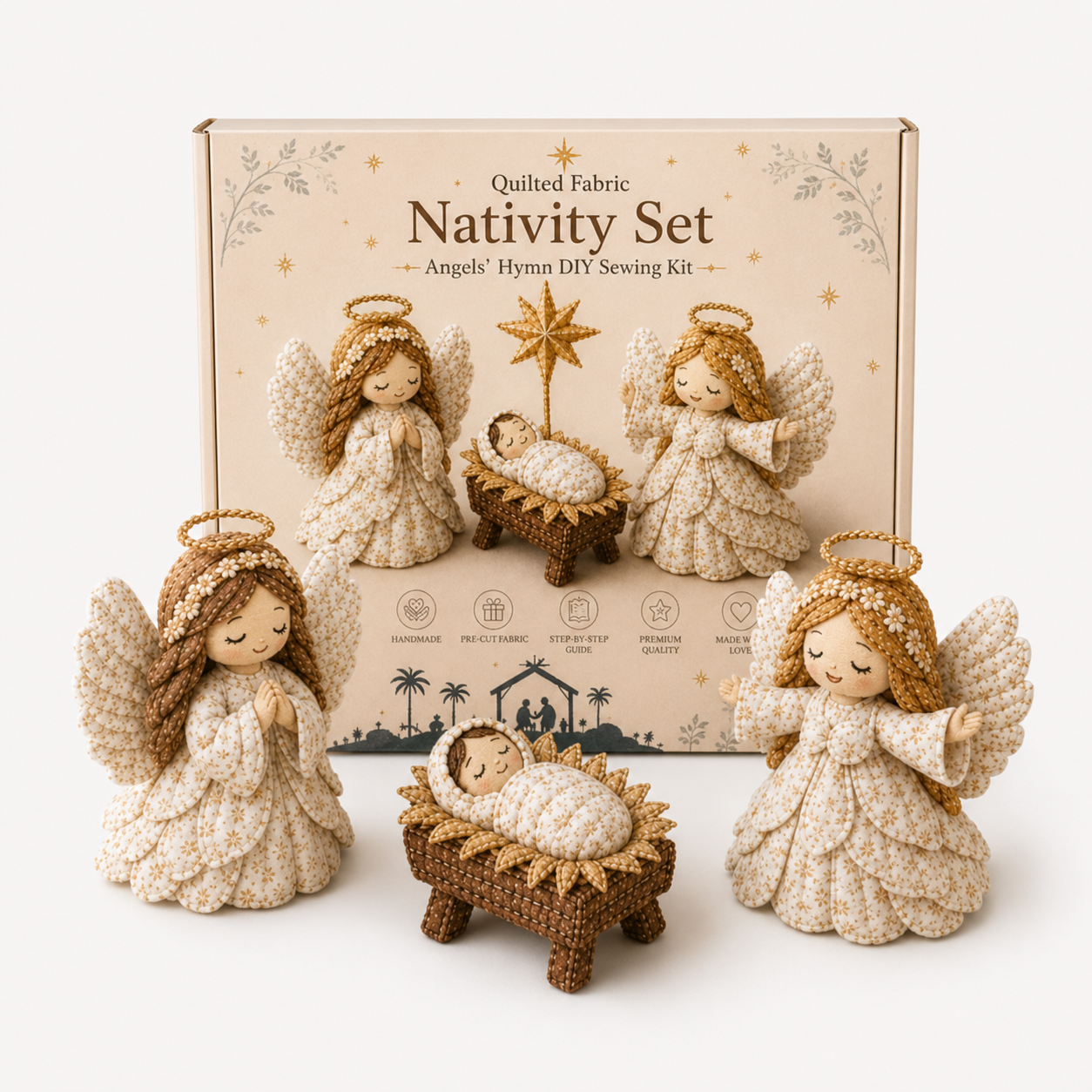 Patchwork Fabric Nativity Sewing Kit