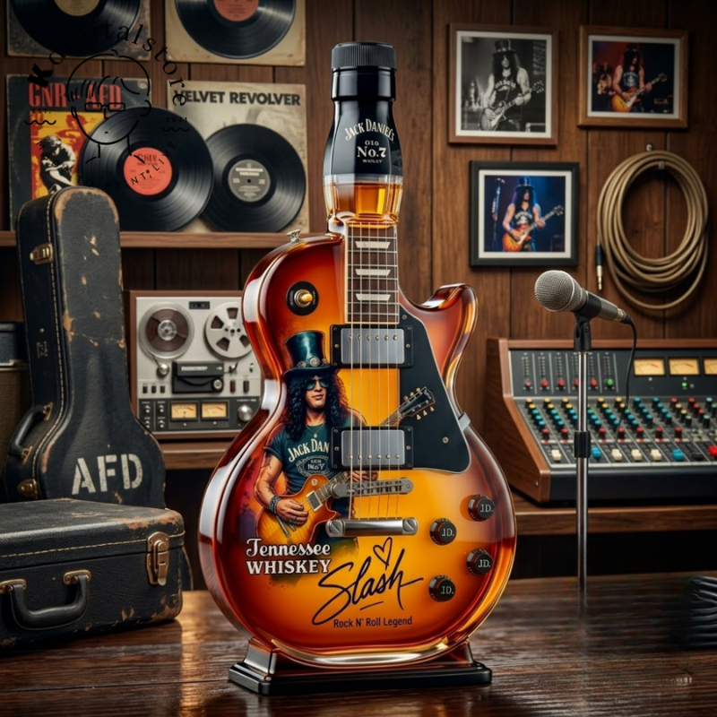 Premium Collector's Guitar-Inspired Decorative Decanter