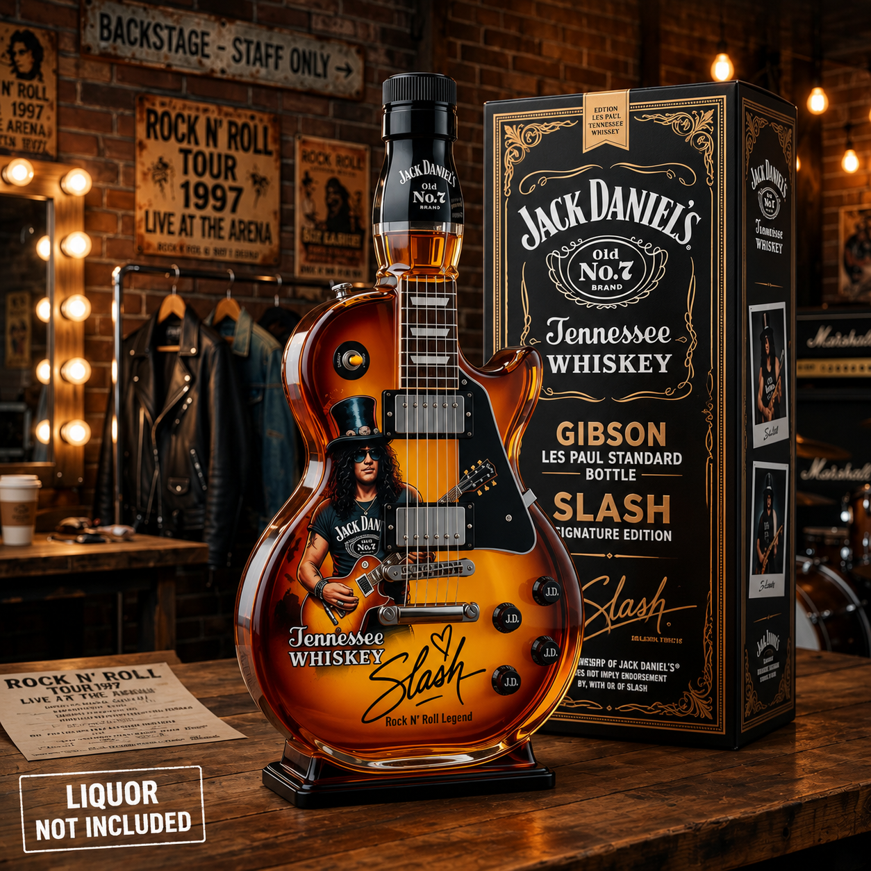 Premium Collector's Guitar-Inspired Decorative Decanter