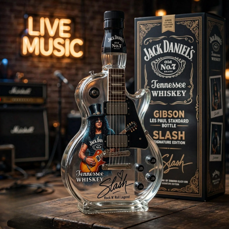 Premium Collector's Guitar-Inspired Decorative Decanter