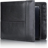 Genuine Leather Bifold Wallet for Men with RFID Blocking - SlimArmor
