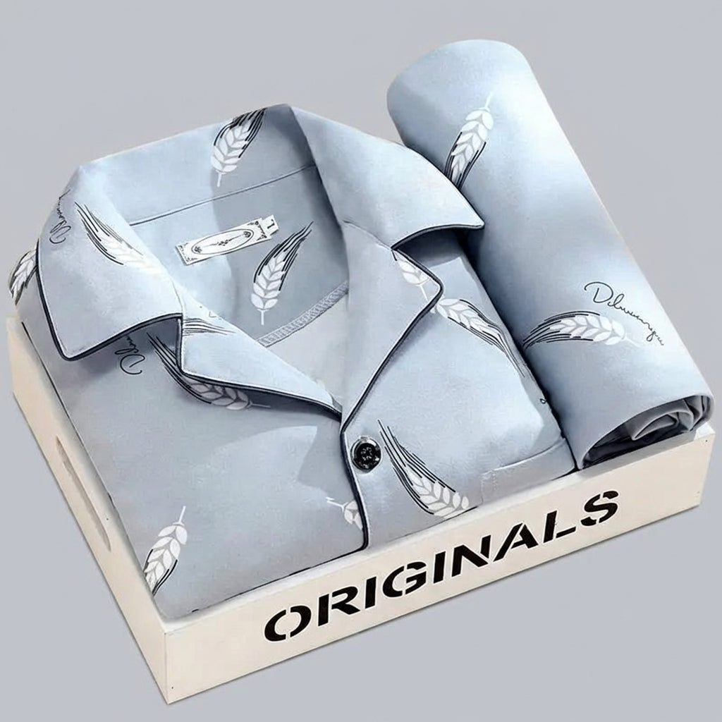 Pyjama Set with Button-Up Shirt