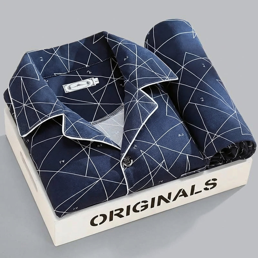Pyjama Set with Button-Up Shirt