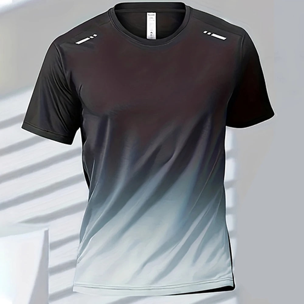 Quick-Drying Gradient T-Shirt for Men