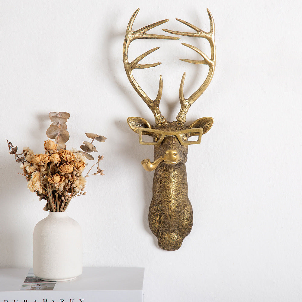 Realistic Frankie Deer Head Wall Mount for Rustic Decoration and Cabin Wall Art